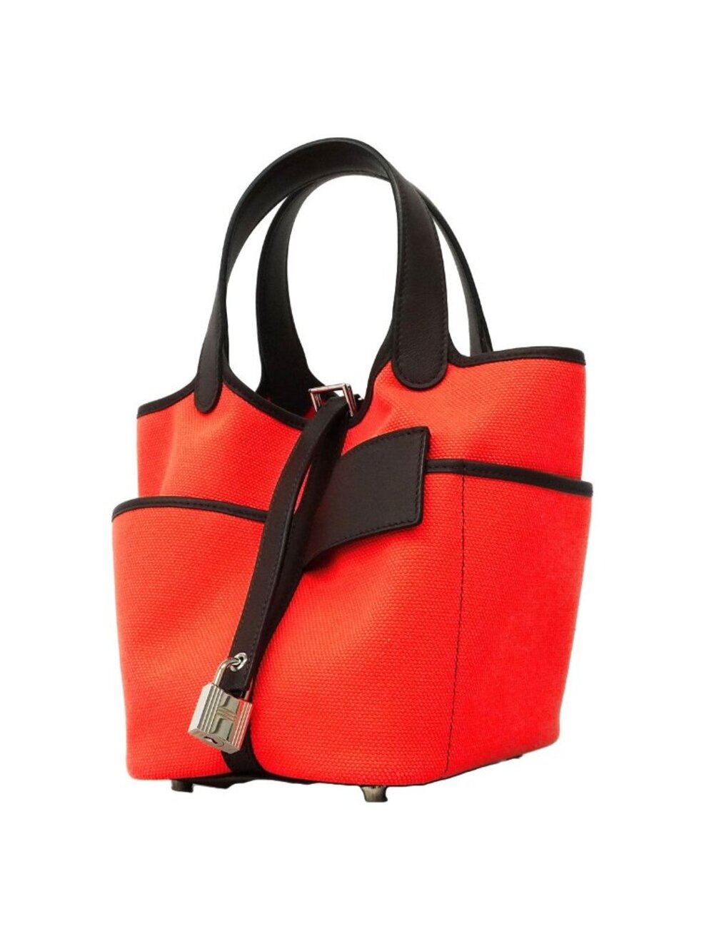 Hermes Handbag Picotin Lock Cargo PM Swift Toilego Elan Rose Texas Rouge